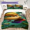 Rayman Pattern Bedding Uilt Set Uilt Cover Pillowcase Home Decoration Birthday Gift (1 * Duvet Cover + 2 * Pillowcase Without Core)130