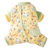 Fleece and thickened thermal bib full of printed four-legged cotton-padded clothes into kitten thermal cat clothes