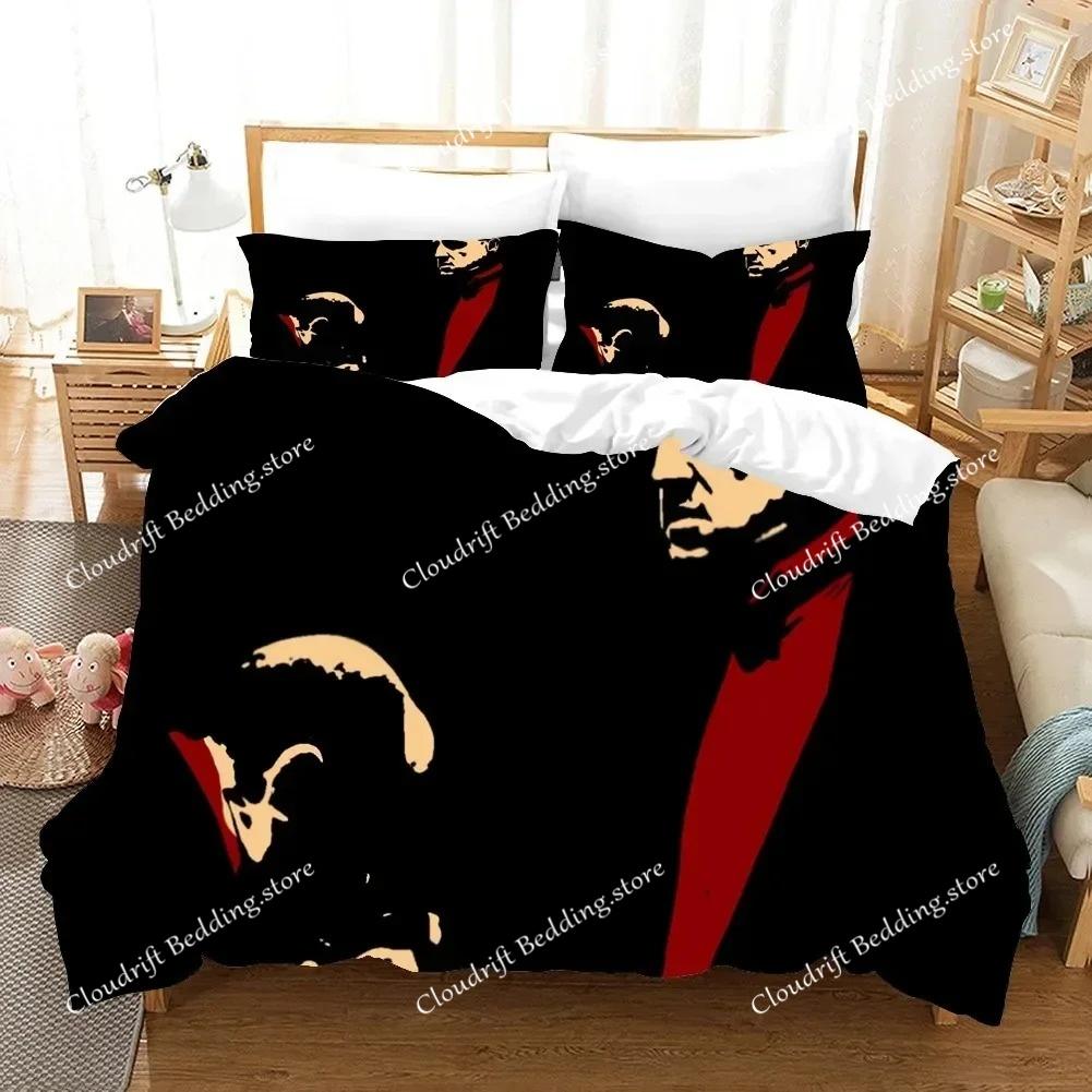 3D Print Godfather Bedding Set Single Twin Full Queen King Size Gangster Boss Aldult Kid Bedroom Polyester Duvetcover Sets