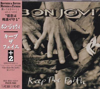 CD BON JOVI - Keep The Faith PHCR1180 Jambco, Mercury 1992 Japan Rock Used