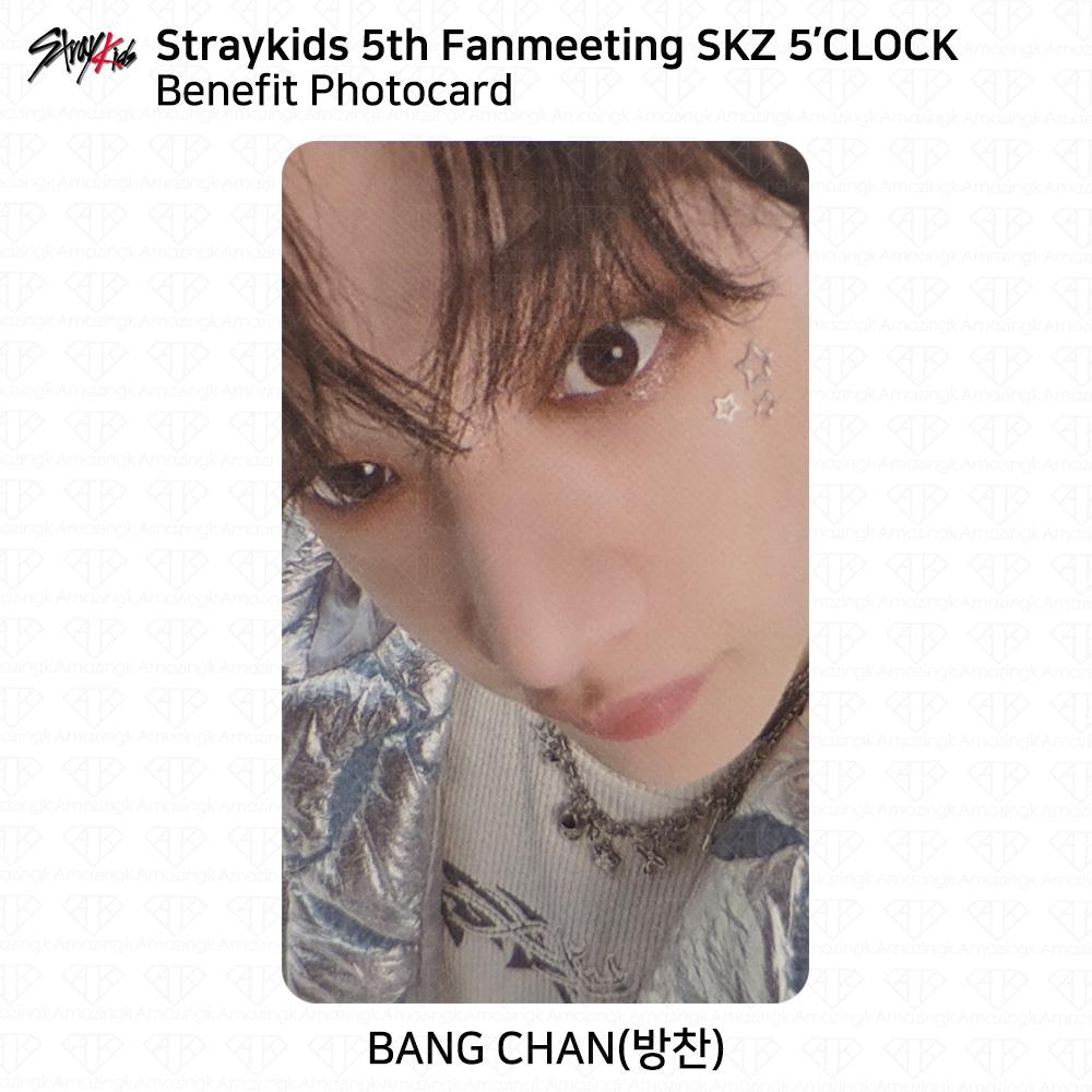

Пятая встреча фанатов STRAY KIDS SKZ 5 CLOCK Официальная благотворительная фотокарточка MD KPOP K-POP Bangchan