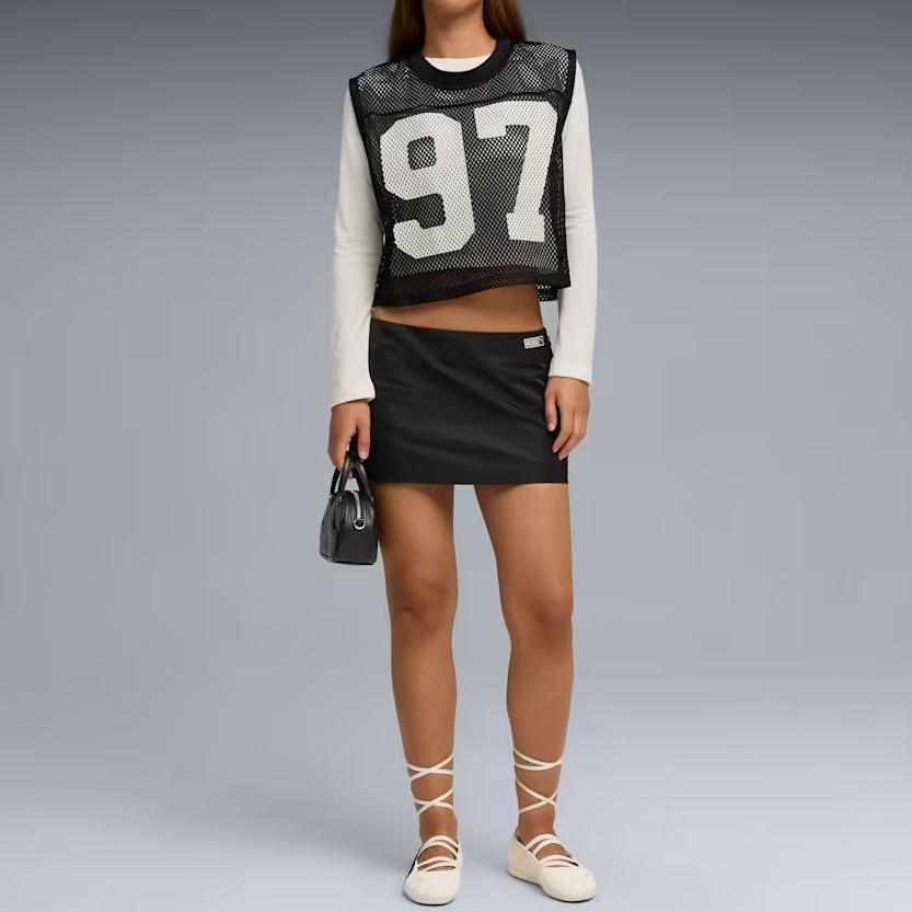 Puma X Rosé Collaboration Simple Comfortable Versatile Casual Skirt Women skirts 633798_01