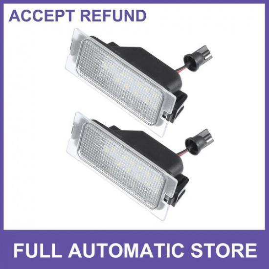 Car 6500K White LED License Plate Light 1 Pair  for Ford Edge 2007-2014