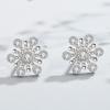Women's Snowflake & Moon Stud Earrings: Festive, Versatile Fashion Jewelry