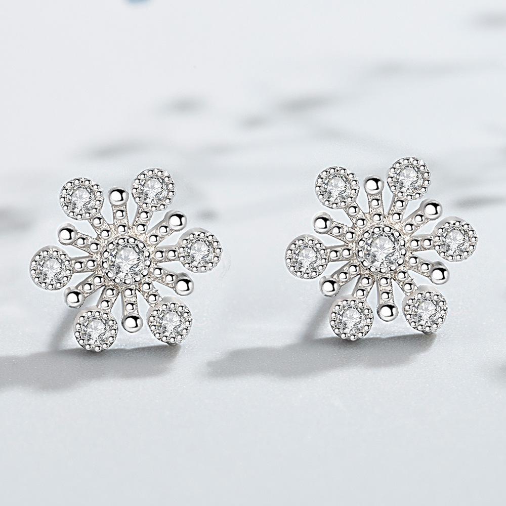 

Women s Snowflake & Moon Stud Earrings: Festive, Versatile Fashion Jewelry