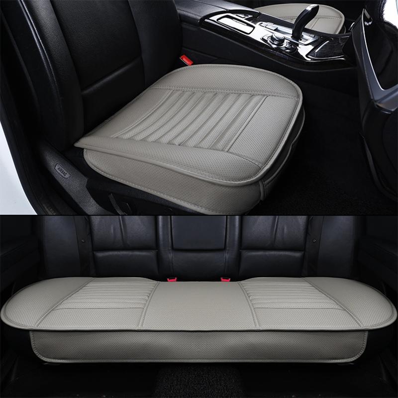 SEAMETAL Leather Seat Covers Car Cushion Four Seasons Automobiles Seat Cover Universal Pad Mats Protector for Car Seat