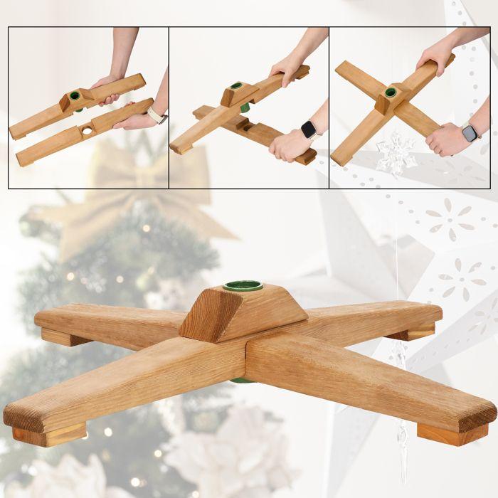 Weihnachtsbaum - SPRINGOS - 210 cm - Künstliche skandinavische Kiefer - Wiederverwendbar - Holzsockel