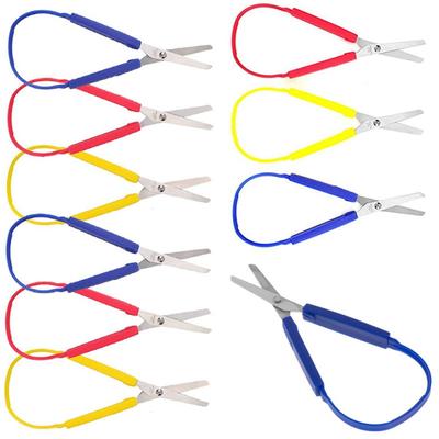 Tesoura Adaptável para Artesanato Escolar para Crianças e Adultos, Materiais de Corte, Tesoura de Laço, Cortador de Fios
