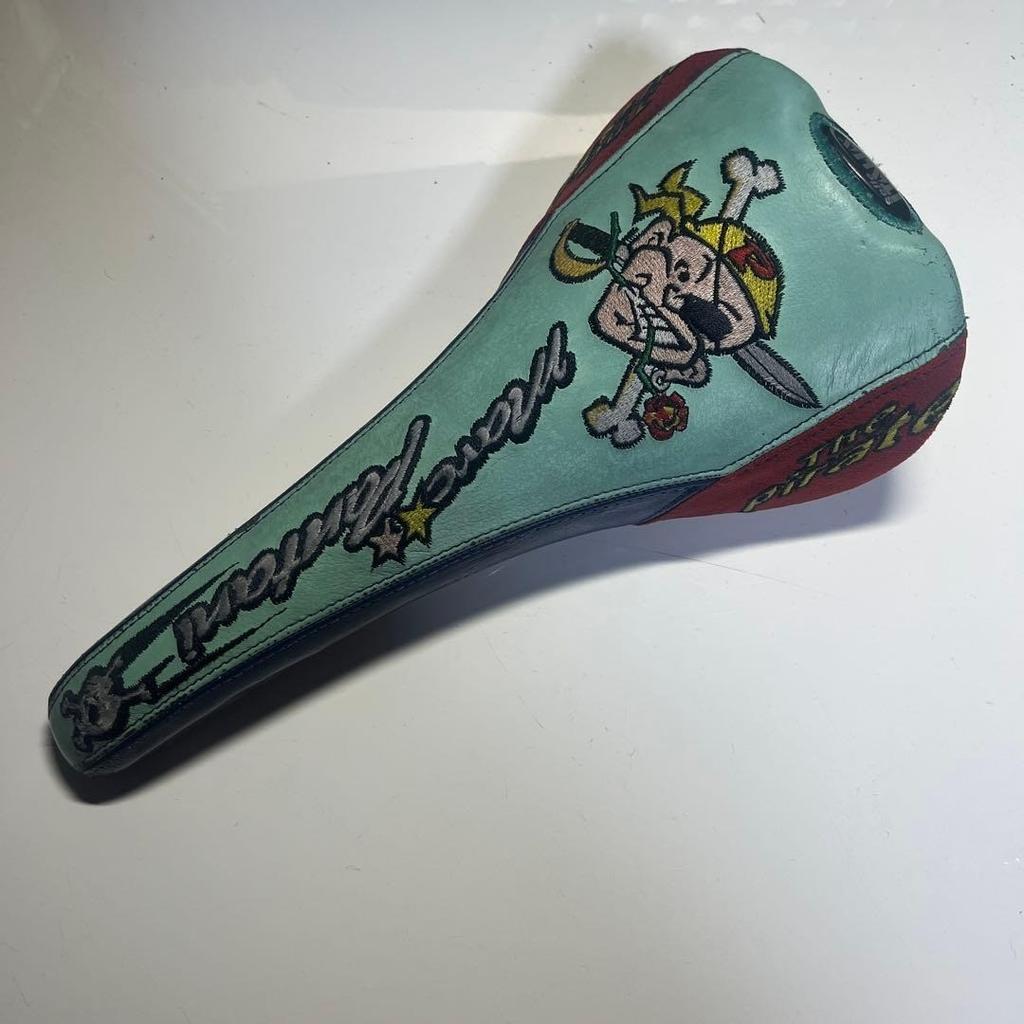 SELLE ITALIA Marco Pantani Flite Sillín Rieles de Titanio Pirata Bordado Raro