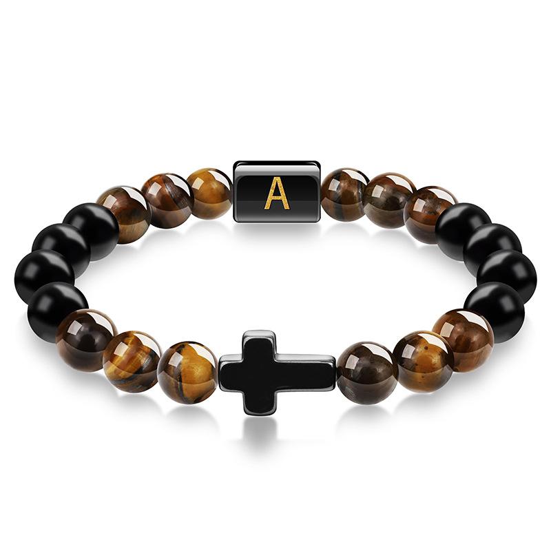 JYL TS Bracelet Men s Beads Evokes Vintage Style & Strength A хром желтый