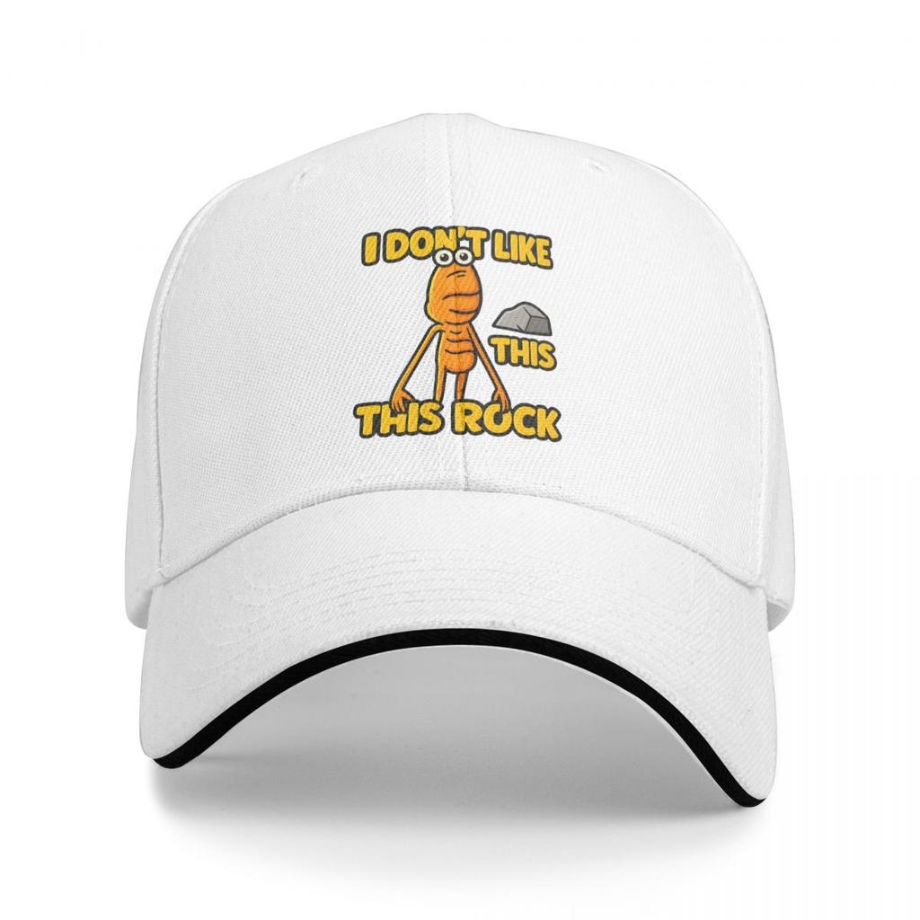 Baseball Caps Funny Marcus The Worm I Don't Like This Rock Meme Trending Customized FeUnisex Unisex Casual Summer Hats