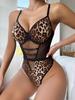 European and American Erotic Underwear Leopard Print Temptation Flirting Hot Bed Passion Suit Sexy Free Conjoined Yama