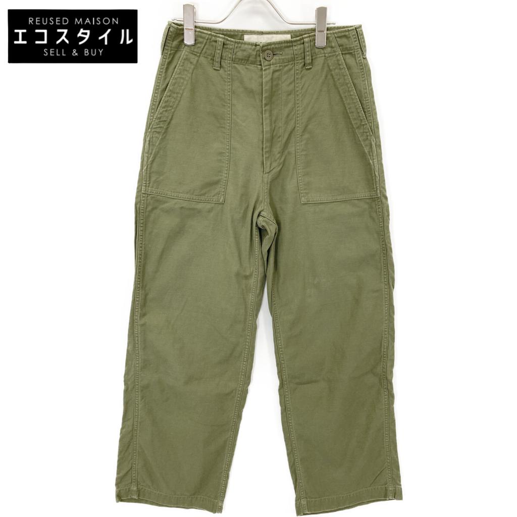 THE SHINZONE 24MMSPA03 24Stainless Steel Khaki Washed Baker Pants Bottoms 34 khakiUsed
