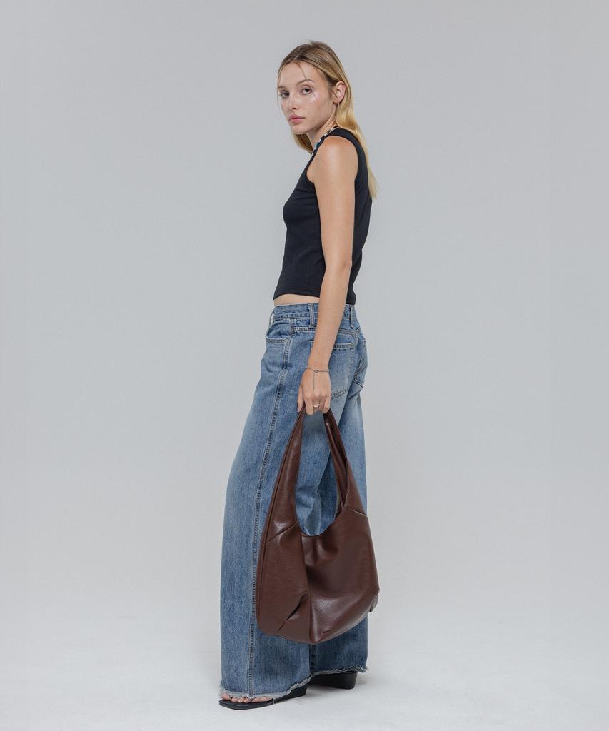 Romantinuer Flow Hobo Bag (Brown)