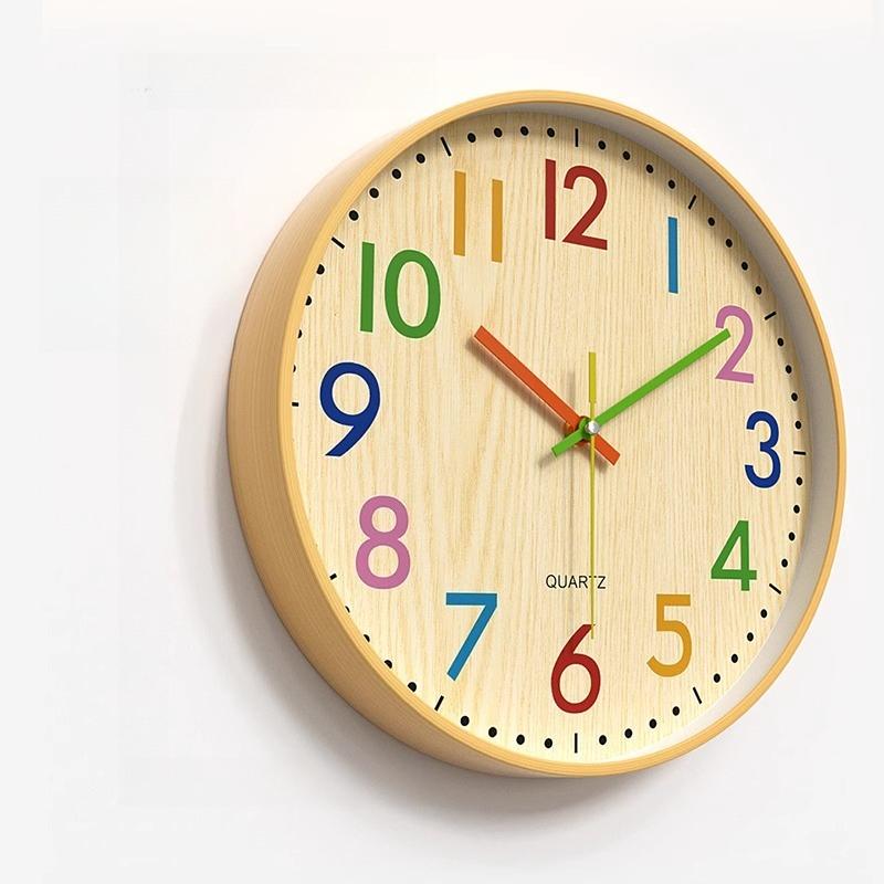 Fashion Silent Wall Clocks Creative Round Vintage Aesthetic Design Clock Wall Living Room Creative Reloj De Pared Decoration