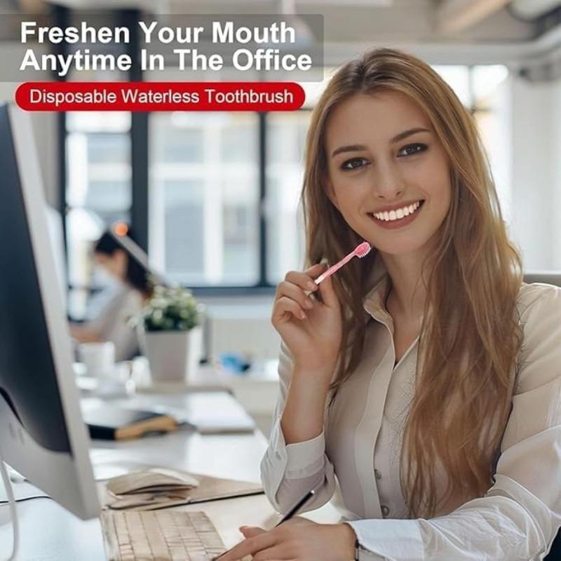 10PCS Mini 5 in 1 Toothbrush & Floss Travel Toothbrushes with Toothpaste Set with Floss+Pick Multifunctional Floss