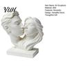 Artistic Bust for Home 3D Printed Couple Hugging Kissing Statue, Modern Minimalist Art Sculpture Abstract Love Desk Shelf, Romantic Decor Ornament,