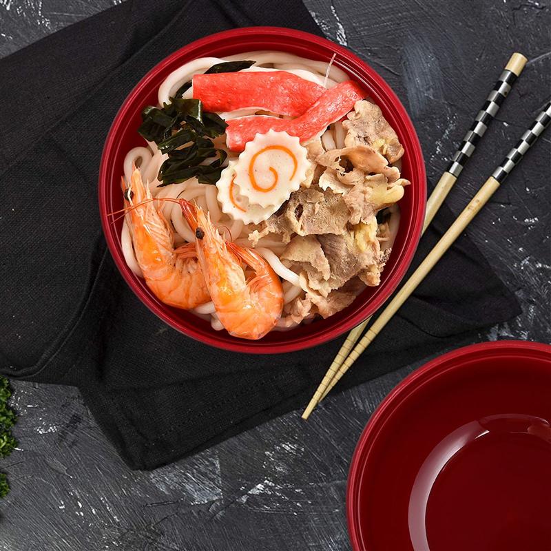 2 Stück Miso-Suppenschüssel mit Deckel Japanische Reisschüssel Traditionelle Miso-Suppenschüssel Besteck Geschirr mit Deckel Dampfgarer Suppenschüssel