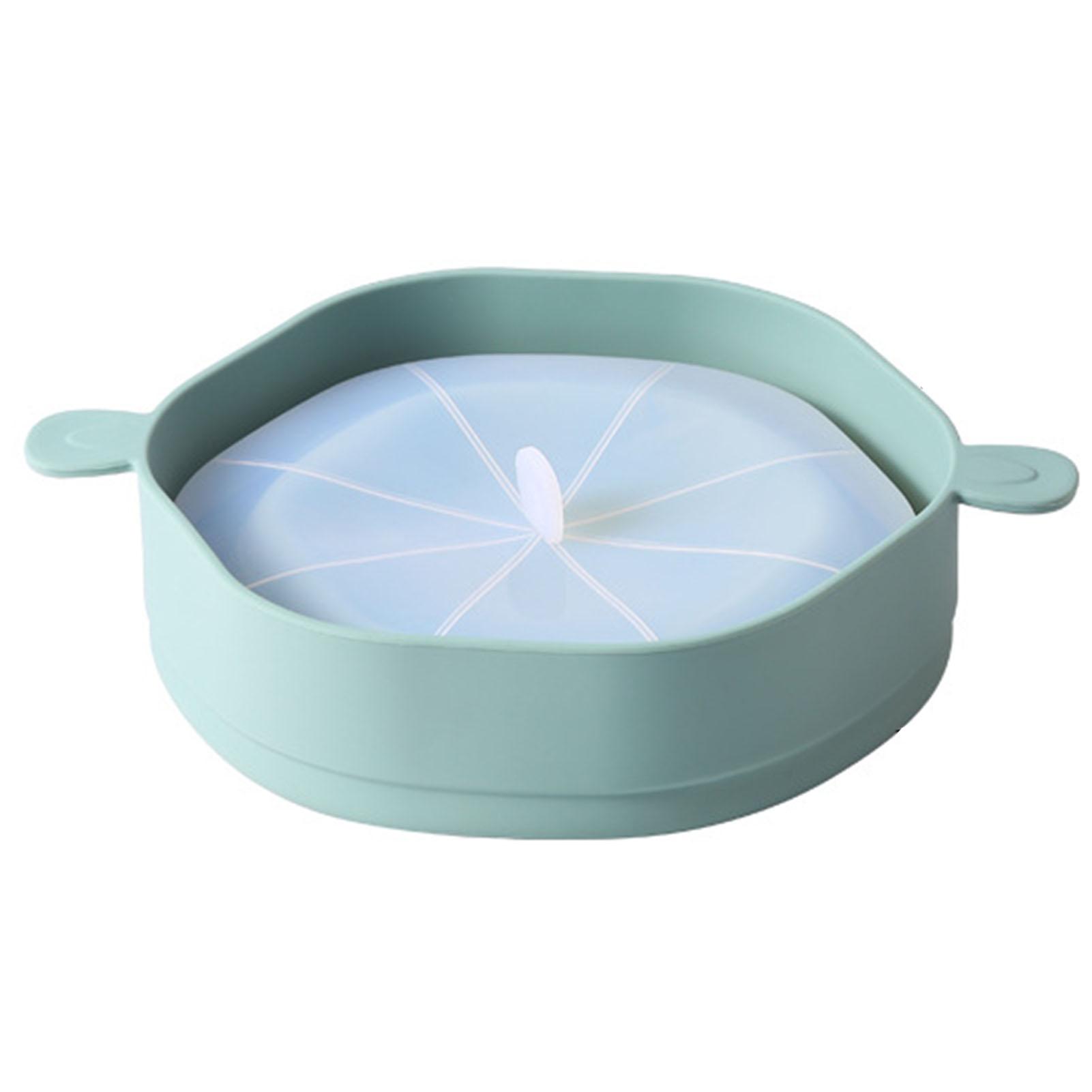 CosyHome Siliconen Popcorn Emmer met Handvat Opvouwbaar Grote Capaciteit Hittebestendig Magnetron Popcorn Maker Cyan