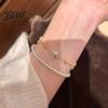 Comfortable Bracelet Women Bracelet Four-Leaf Clover Design Casual Adjustable Chain