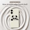 For Samsung Galaxy A07 4G Case Panda Head Pattern Printing Straight Edge TPU Phone Back Cover