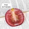 Cute Strawberry Bookmarks Creative Fruit Slice Acrylic Transparent Page Markers Ins Style Fruits Reading Mark Reading Accessory