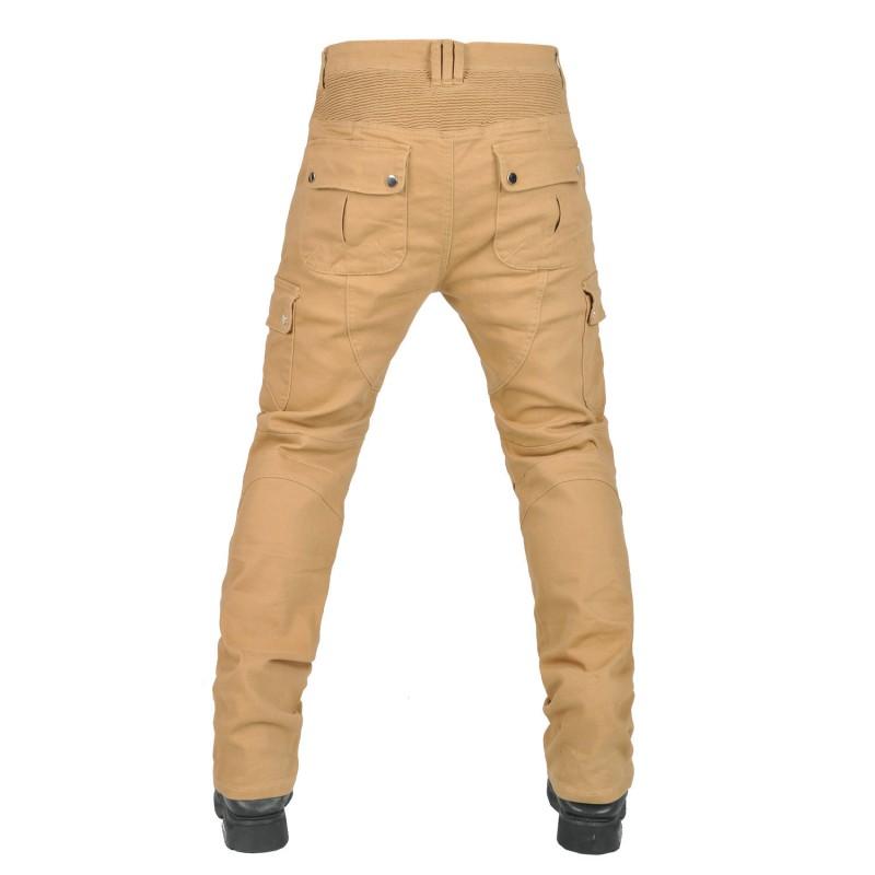 VOLERO Motorcycle Riding Jeans Vintage Khaki Kevlar Reinforced Anti-fall Biker Pants