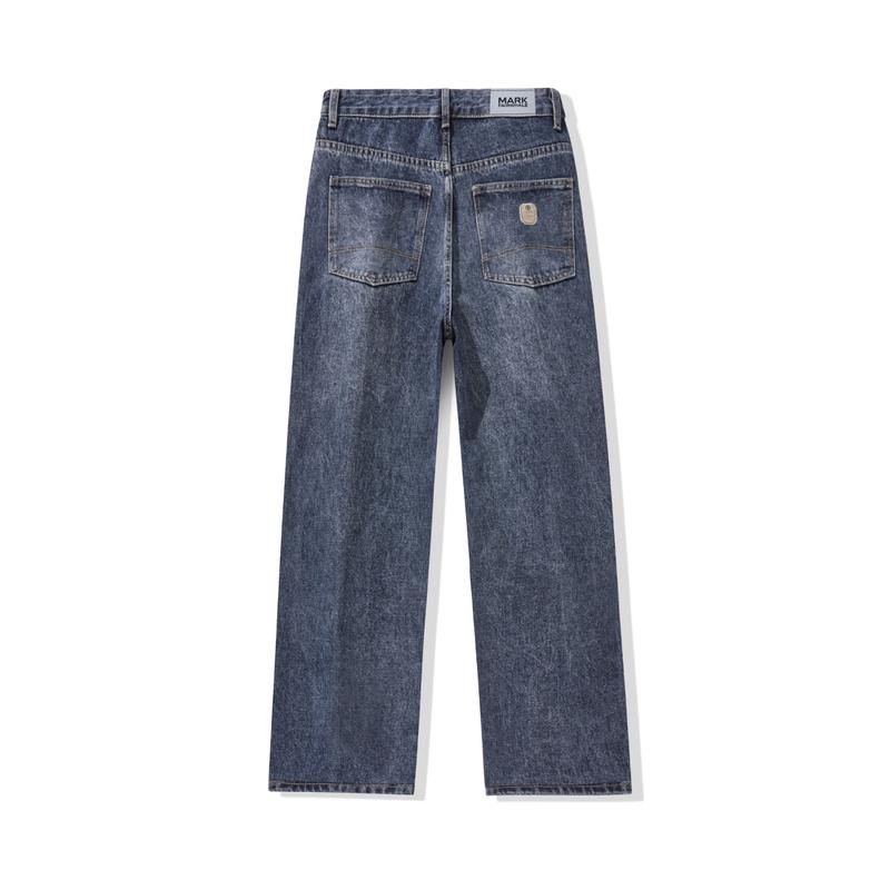 MARK FAIRWHALE Men s Loose Fit American Retro Straight Jeans 33