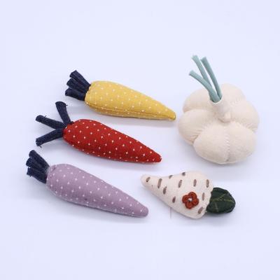 Mori-Style Cartoon Fabric for DIY: Garlic/Carrot Patterns for Kids' Shoes, Hats, Bags, Pet Accessories & Crafts