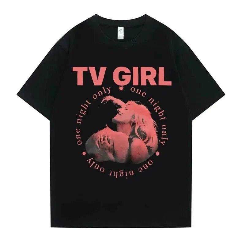 Cults TV Girl One Night Only Graphic Print Tshirt Vintage Tee Trend Unisex Women Oversized T Shirt Cotton Tops 2024 T-shirt Clothes
