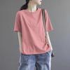 Brand Discount Store Genuine Goods Women Clothes Pure Cotton Short Sleeve Top Plus Size Loose Casual Print Summer T-shirt Tide