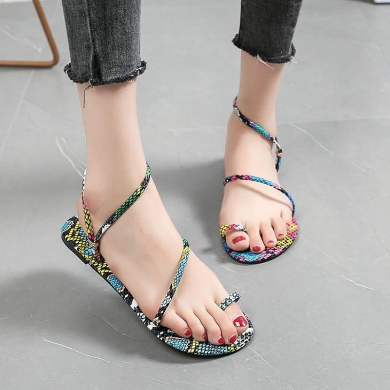 striped sandals for ladies