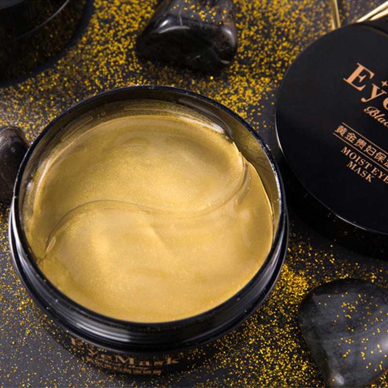 60pcs Gold Crystal Collagen Eye Mask Remove Dark Circles Gel Mask Eye Care Anti Wrinkle