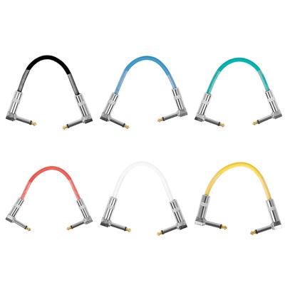 Guitar Patches Cables 6.35mm Right Angle Guitar Effect Pedal Cables Low Noise and Good Quality Guitar Effect Pedals Plug