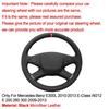 For Mercedes Benz E300L E-Class W212 E 200 Hand Sewing Car Steering Wheel Cover