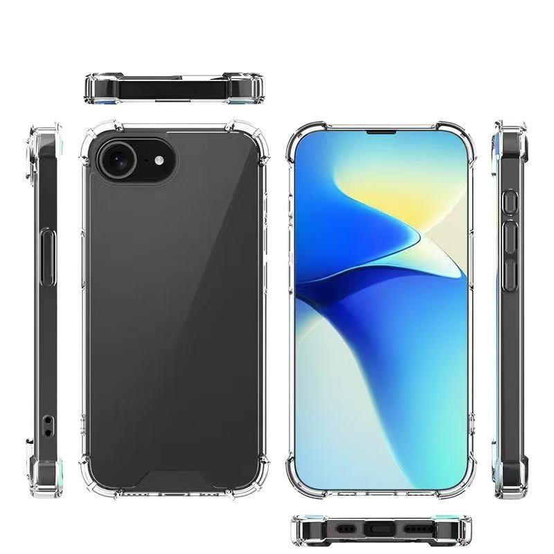 SE4 Suitable for IPhone SE4 Four Corner Anti-fall Acrylic Transparent Mobile Phone Case Acrylic 1.5 Thick Full Package