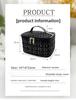 Chic Tweed Cosmetic Makeup Bag Large Capacity Handbag Travel Toiletry Organizer Portable Pouch For Women