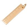 6cm Length 3mm Thickness Mini Brass Ruler Pendants Gift Office School Supplies