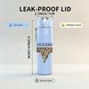 1PC 1983 golden wing emblem print 750ml colorful plastic sports water bottle leakproof pop up lid with straw for outdoor work home use