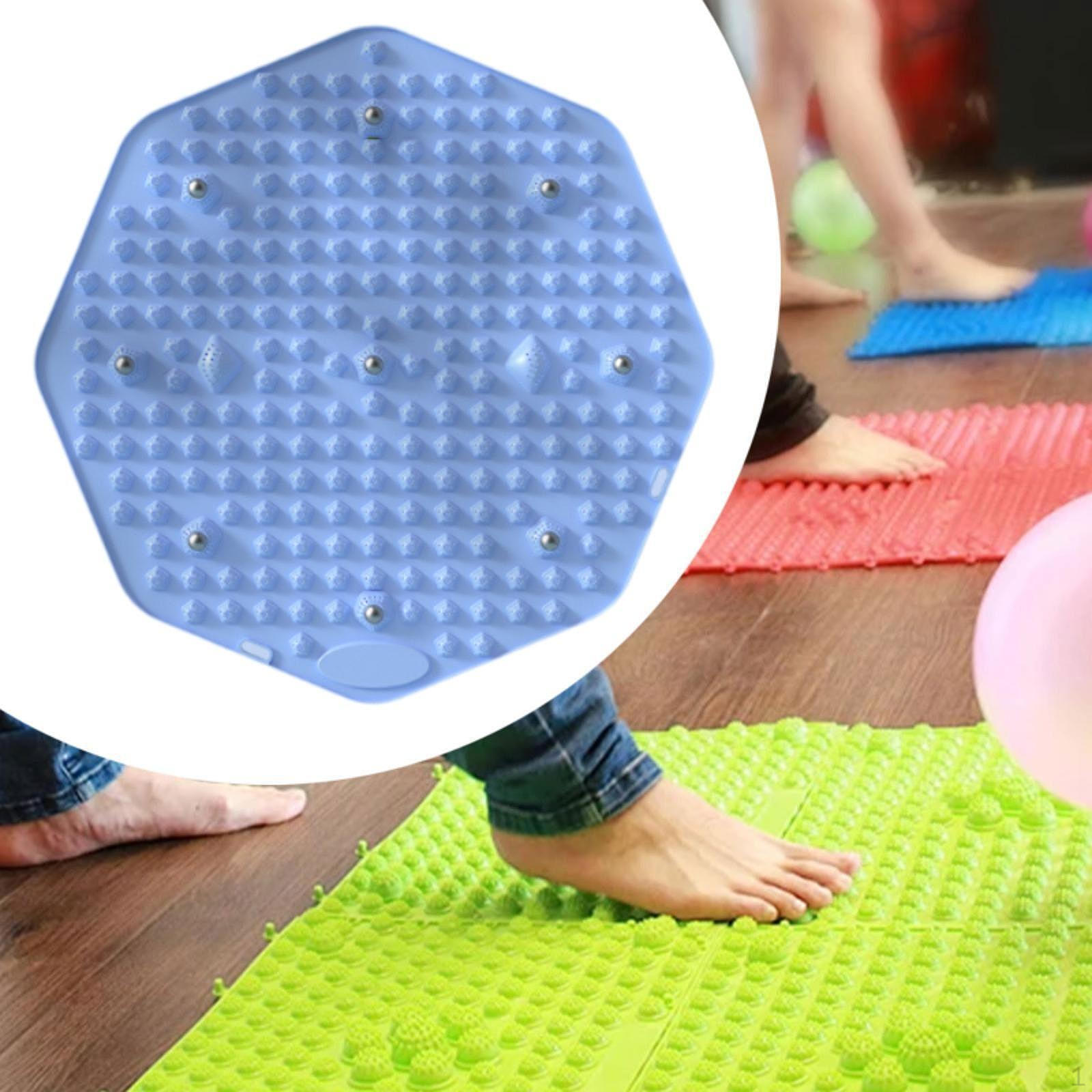 

Массажная подушка для ног, противоскользящая точка давления для ног, для офиса, путешествий, дома синий