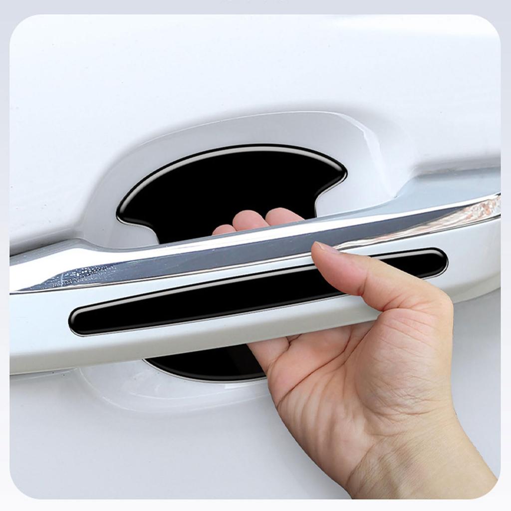 XuJJunB 8 Stück Türgriffschützer Kratzschutz Aufkleber Abdeckung Schutzfolie Autotür Kratzfest