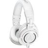 audio-technica ATH-M50xWH Professional Monitor Headphones White + HP-M50xWH Replacement Earpads