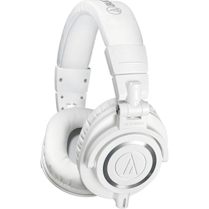 audio-technica ATH-M50xWH Professional Monitor Headphones White + HP-M50xWH Replacement Earpads