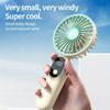 Handheld Mini Fan Foldable Portable Neck Hanging Fans  Speed USB Rechargeable Fan with Stand and Display Screen