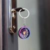 Car Wheel Keychain for Drivers, Rotating Brake Disc Metal Key Ring with Backpack Charm and Auto Culture Style Accessory