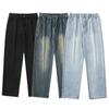 Jeans for Men and Women, Loose Straight and Versatile Trendy Casual Trousers