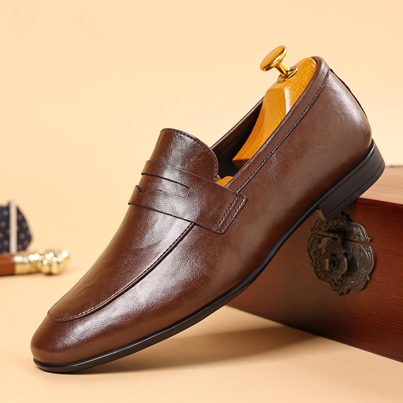 Fashion Genuine Leather Shoes For Man Leather Casual Shoes Fashion Business Oxford Shoes High Quality Designer Work Shoes