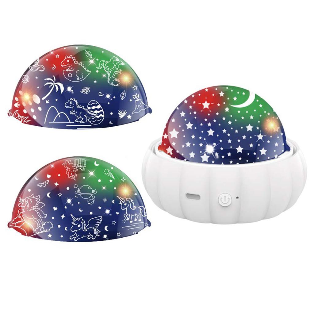 Starry Sky Projector Sleep Romantic Atmosphere Lamp Full of Stars Unicorn Dinosaur USB Lamp Gift Starry Sky Lamp