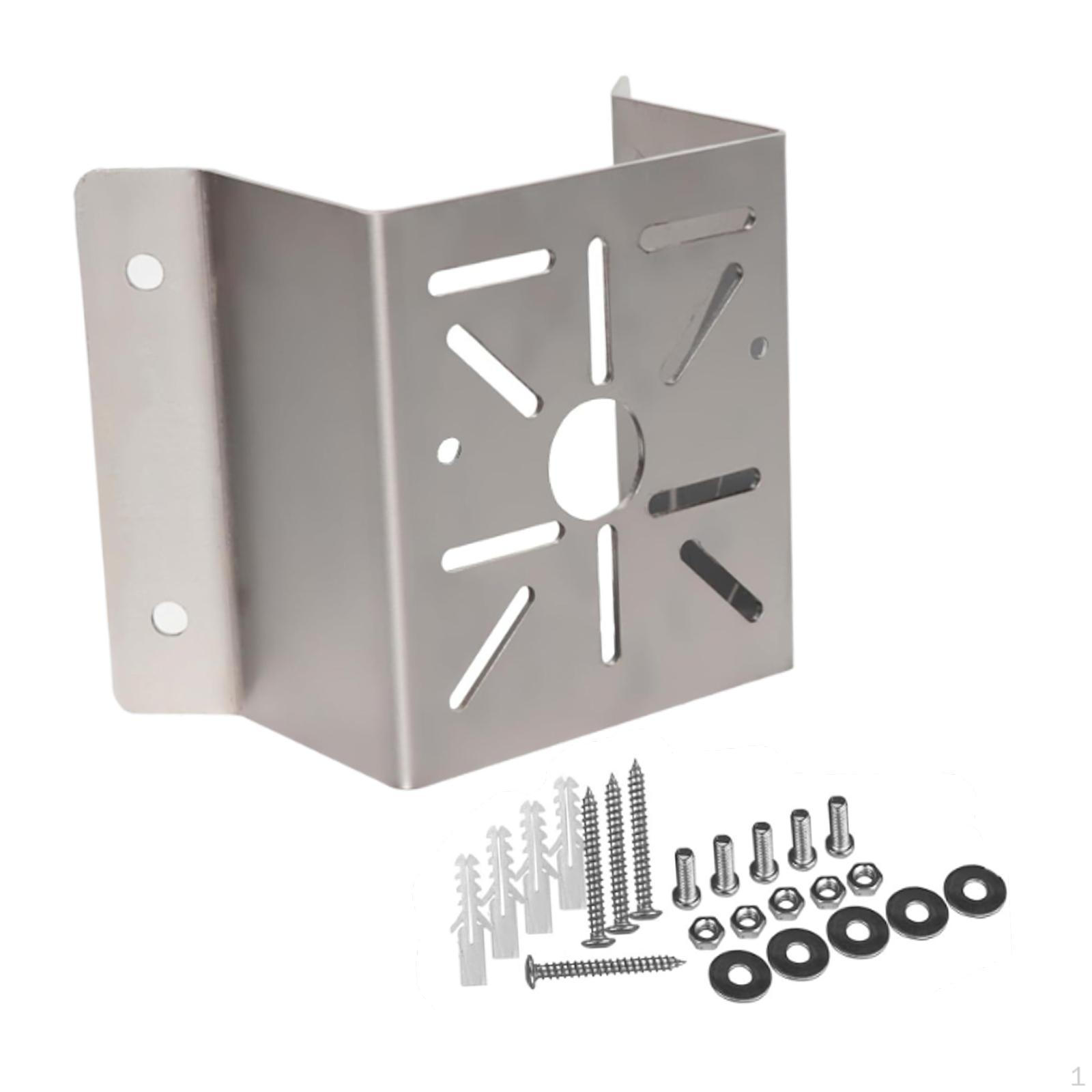 Camera Corner Wall Mount Mounting Bracket Stainless Steel Stand Pole Adapter for Indoor