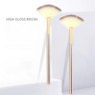 1pcs Fan Brushes Facial Brushes Soft Makeup Brush Cosmetic Applicator Tools Wooden Handle And Soft Fiber For Face Mask
